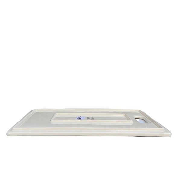 RAE DUNN Roll Icon Rolling Pin Rectangular Board Platter with Handle NWT 2017 OG - Picture 12 of 14